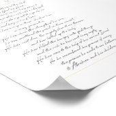 The Gracatプリント- 5x7ホワイト、英語 ポスター (角)