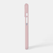 The Graceful Swan Minimalist Blush Pink iPhone 16ケース (左側面)