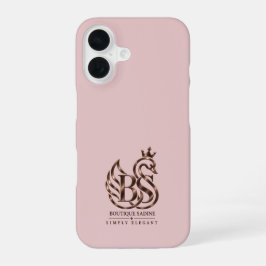 The Graceful Swan Minimalist Blush Pink iPhone 16ケース