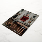 The Graduate のおしゃれな最新号の表紙 箔招待状 (回転した状態)