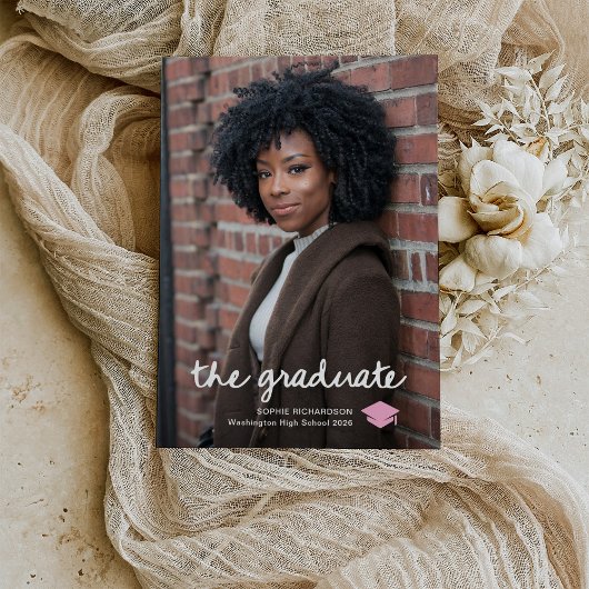 The Graduate | 写真とスクリプトと好きな色の卒業帽子 案内状