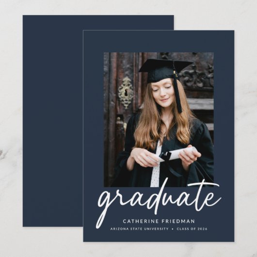 The Graduate Announcement 招待状 (正面/裏面)