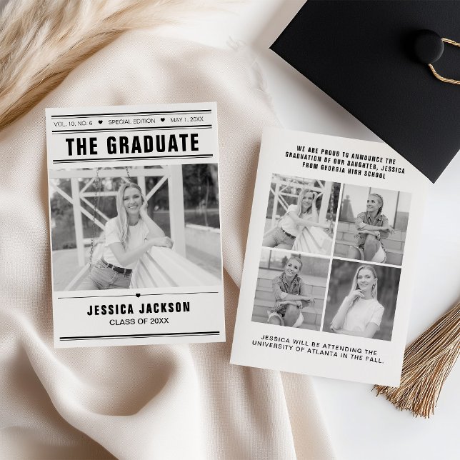 The Graduate Newspaper Template Mulit-Photo (クリエイターアップロード済み)