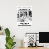 The Graduate Newspaper Template Mulit-Photo ポスター (ホームオフィス)