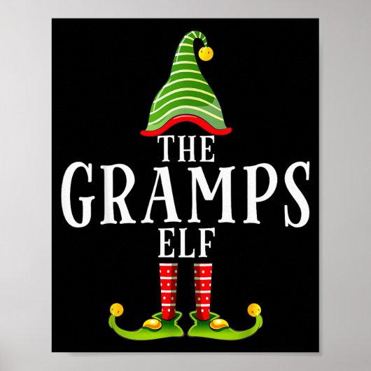 The Gramps Elf Funny Matching Pajama Xmas  ポスター (正面)