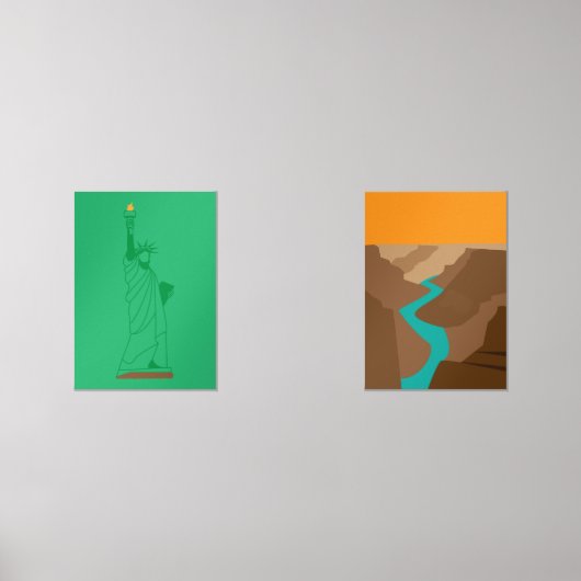 The Grand Canyon and Statue of Liberty (正面)