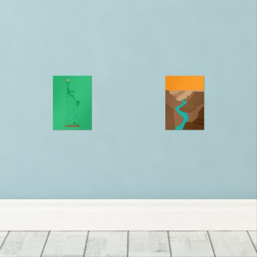 The Grand Canyon and Statue of Liberty (ウッドフロア)