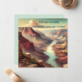 The Grand Canyon & Quote	 ノートカード (正面/裏面インサイチュ)