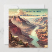 The Grand Canyon & Quote	 ノートカード (正面)