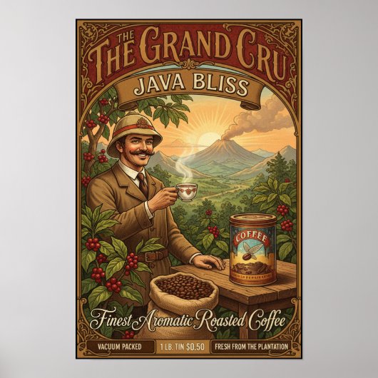 The Grand Cru Java Bliss Coffee Poster ポスター (正面)