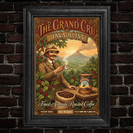 The Grand Cru Java Bliss Coffee Poster ポスター
