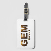 The Grand Egyptian Museum ラゲッジタグ (正面縦)