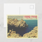 The Grand Phare beach shore line Jijel, Algeria ポストカード (正面/裏面)