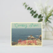 The Grand Phare beach shore line Jijel, Algeria ポストカード (スタンド正面)