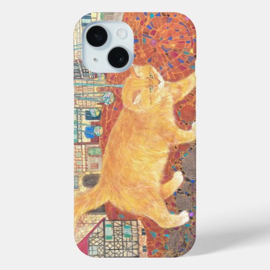 The Grand Stroll: Cat in the Storybook Town Case-Mate iPhoneケース (裏面)