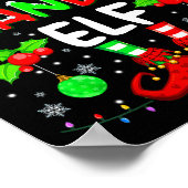 The Grandma Elf Costume Pajamas Pjs Christmas Xmas ポスター (角)