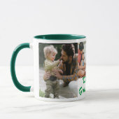 The Grandpa Ever最高の 4枚の写真が緑 マグカップ (左)