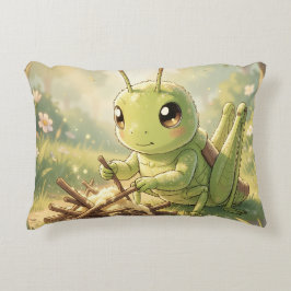 The Grasshopper and the Nectar Artwork アクセントクッション
