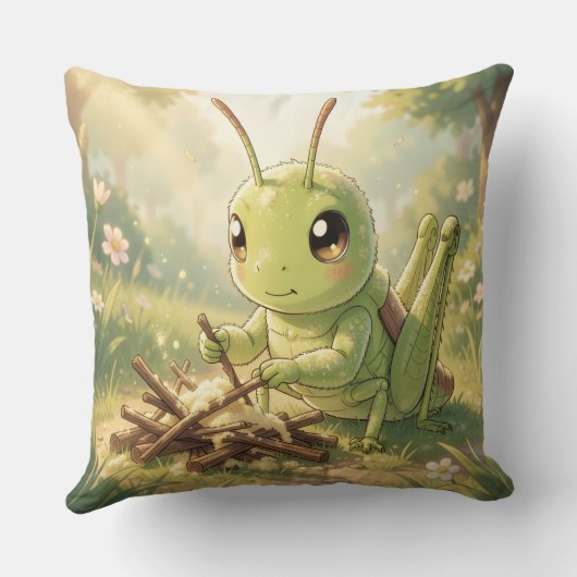 The Grasshopper and the Nectar Artwork クッション (裏面)