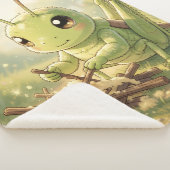 The Grasshopper and the Nectar Artwork シェルパブランケット (3/4)