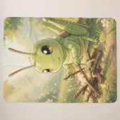 The Grasshopper and the Nectar Artwork シェルパブランケット (正面(横))