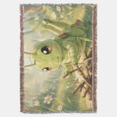 The Grasshopper and the Nectar Artwork スローブランケット (正面縦)
