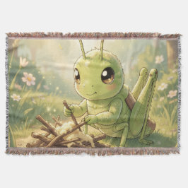 The Grasshopper and the Nectar Artwork スローブランケット