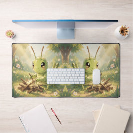 The Grasshopper and the Nectar Artwork デスクマット