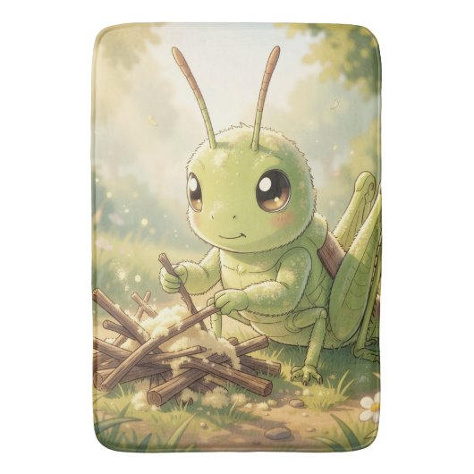 The Grasshopper and the Nectar Artwork バスマット (正面縦)