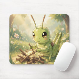 The Grasshopper and the Nectar Artwork マウスパッド