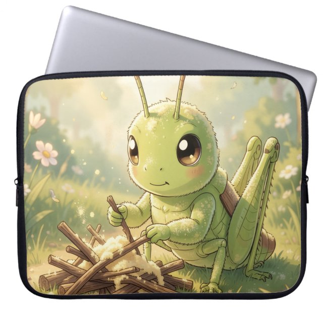 The Grasshopper and the Nectar Artwork ラップトップスリーブ (正面)