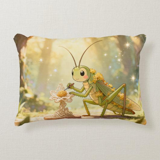 The Grasshopper and the Nectar Artwork.1 アクセントクッション (正面)