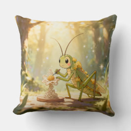 The Grasshopper and the Nectar Artwork.1 クッション