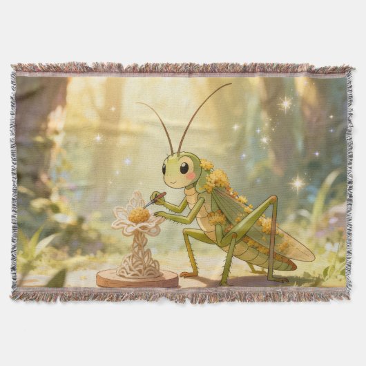 The Grasshopper and the Nectar Artwork.1 スローブランケット (正面)