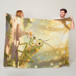 The Grasshopper and the Nectar Artwork.1 フリースブランケット