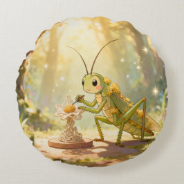 The Grasshopper and the Nectar Artwork.1 ラウンドクッション