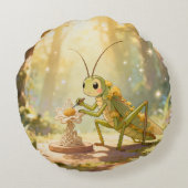 The Grasshopper and the Nectar Artwork.1 ラウンドクッション (裏面)