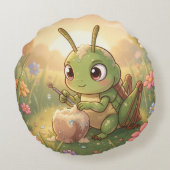 The Grasshopper and the Nectar Artwork.6 ラウンドクッション (裏面)