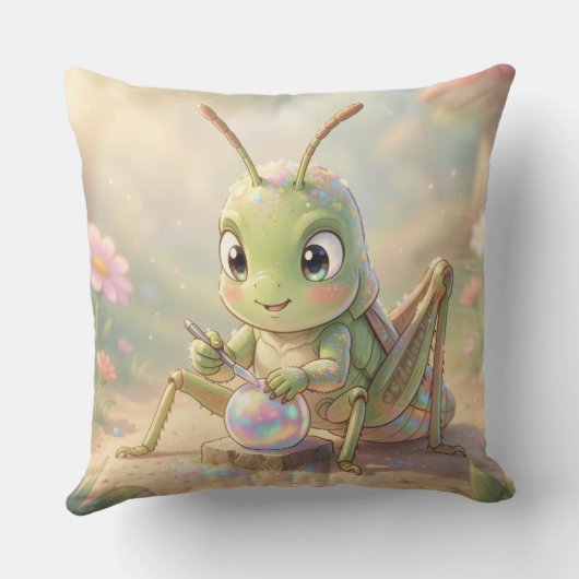 The Grasshopper and the Nectar Artwork.8 クッション (裏面)
