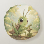 The Grasshopper and the Nectar Artwork.8 ラウンドクッション (裏面)
