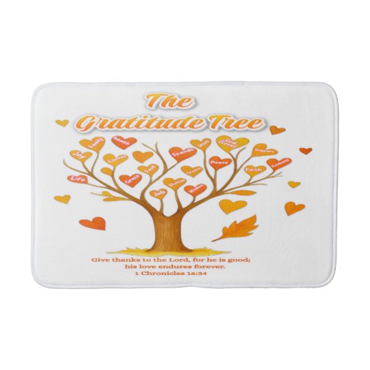 'The Gratitude Tree' Bath Mat バスマット (正面)