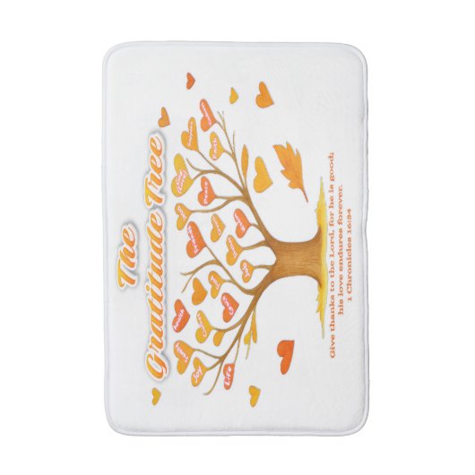 'The Gratitude Tree' Bath Mat バスマット (正面縦)
