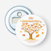 'The Gratitude Tree' Button Bottle Opener 栓抜き (正面)