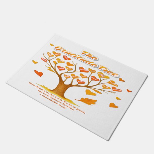 'The Gratitude Tree' Door Mat ドアマット (アングル)