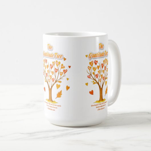 'The Gratitude Tree' Mug コーヒーマグカップ (正面右)