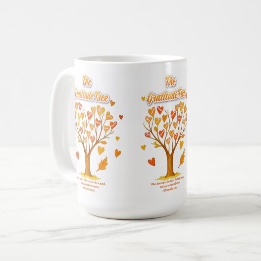 'The Gratitude Tree' Mug コーヒーマグカップ (正面左)