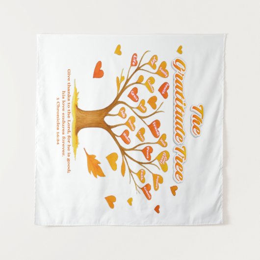 'The Gratitude Tree' Tapestry タペストリー (正面(横))