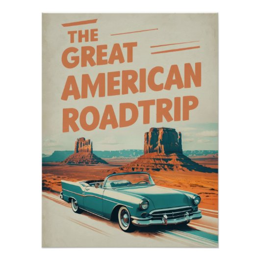 The Great American Roadtrip Poster - Desert ポスター (正面)