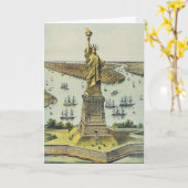 The Great Bartholdi Statue, Statue of Liberty カード (黄色い花)