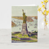 The Great Bartholdi Statue, Statue of Liberty カード (黄色い花)